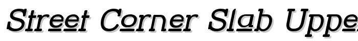 Street Corner Slab Upper Obl font